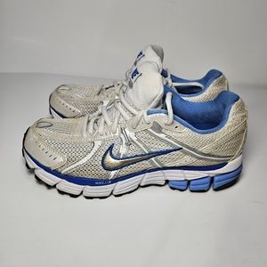 Nike Pegasus 25 Womens 8 Shoes Gray Blue Running Sneaker Walking